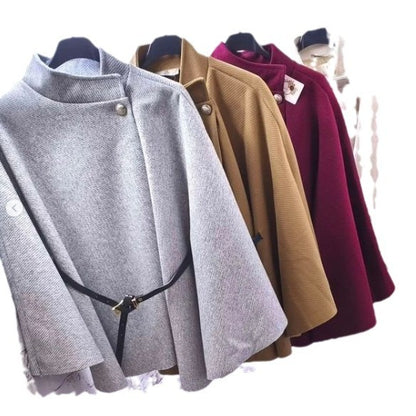 Lisbonne Wool Cape Coat – Ligne Lisbonne | Manteau Cape Élégant Femme