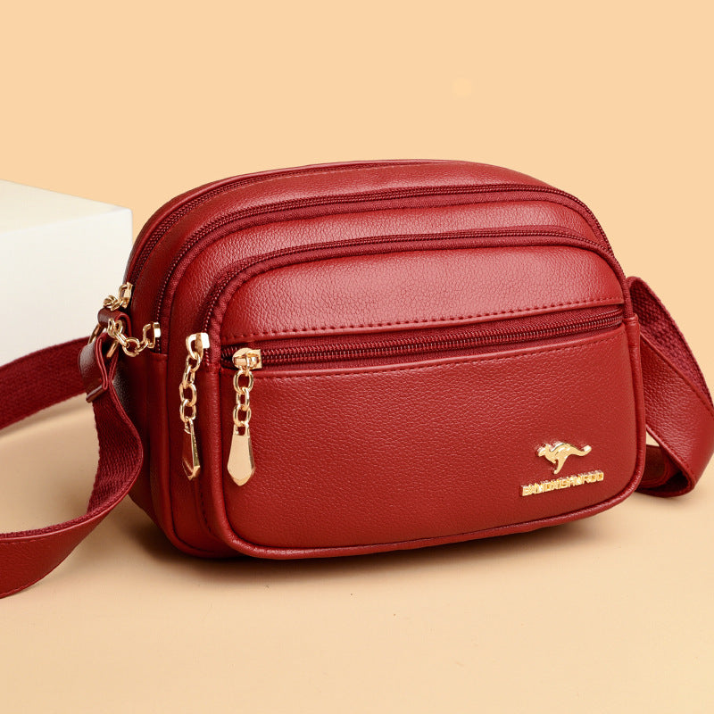 Multi-layer High-capacity Minimalist Stylish Shoulder Bag