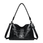 Fashion Niche Genuine Leather Double-sided Kangaroo Shoulder Crossbody Bag